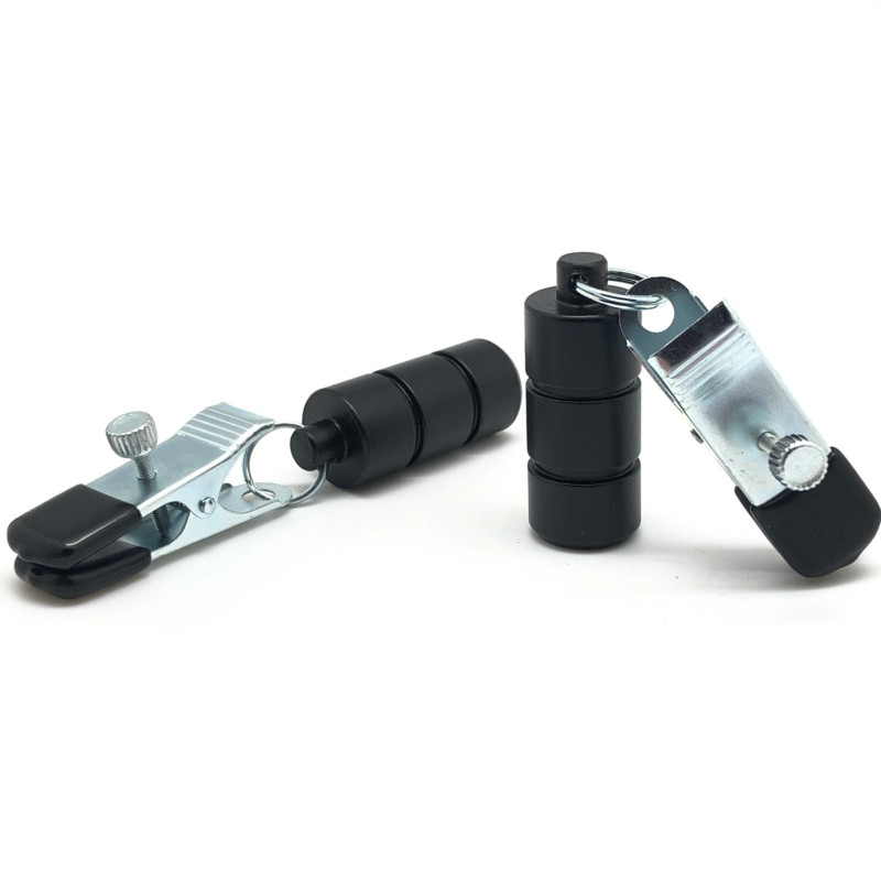 The Red Poids pour seins / Ballstretcher100g avec pinces - 2 pièces